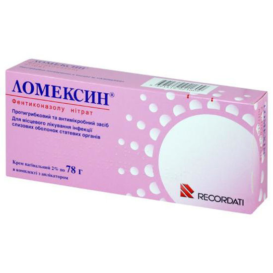 Ломексин крем вагинальный 20 мг/г туба 78 г